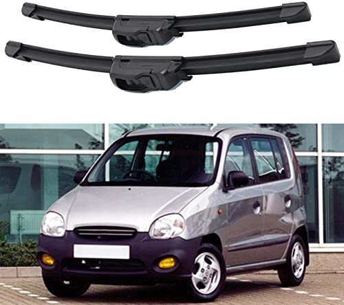 CFIZZ 2 Stück Wischblatt Auto Wischerblätter für Hyundai Atos/Atos Prime (1997-2008), Front Scheibenwischer Windschutzscheibe Wischer Ersatz set zubehör, 20+16