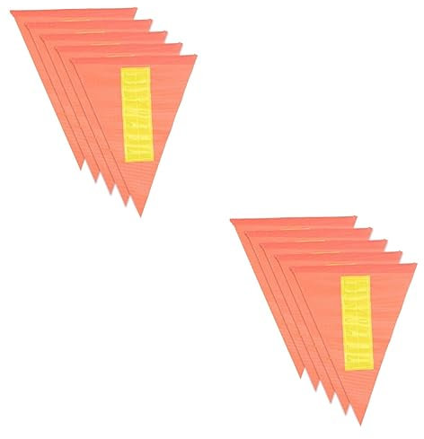 Kisangel Reflektor Banner Dekoration 10 Stk Reflektierender Wimpel Sachen Für Autos Wimpel Sicherheitsfahne Auto Zubehör Flagge Sicherheitsfahne Für Kinder Tragbare Fahrradfahnen Wagen Lieferungen Pvc
