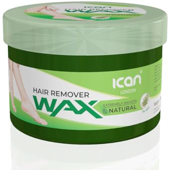 ican London Extremley Smooth Natural Hair Remover Warm Wax 1kg (1000g) (1kg, Tea Tree)