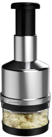 Knoblauch Zerkleinerer, Manual Pressed Chopper, Gepresster Knoblauchhacker, Manueller Zerkleinerer Für Gepresste Lebensmittel, Knoblauchmühle Aus Edelstahl, Für Gemüse Obst Fleisch Ohne Knochen