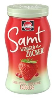 Schwartau Samt Weniger Zucker 255g Erdbeere