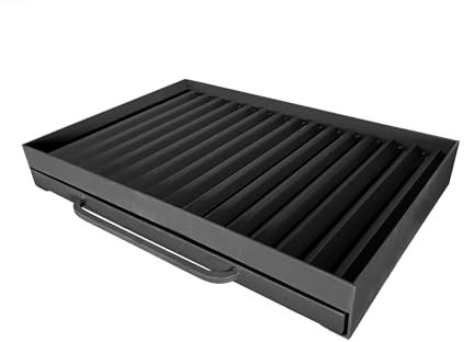 Grillkamin mit Aschenbecher, Grillschublade mit Grillrost - von höchster Qualität (50 x 40 cm)