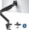 Monitor Desk Mount Fits 22-42'' Heavy Duty Widescreen, Gas Spring Computer Monitor Stand for Desk, Holds 4.4-33 lbs Larger Screen, Ultrawide Monitor Arm with USB, VESA Mount Clamp/Grommet Base