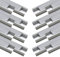 LED ATOMANT Pack 16x Perfil de Aluminio, 1 metro para Tira LED con Tapa Translucida, Tapones de los Extremos y clips de montaje Incluidos, Canaleta LED