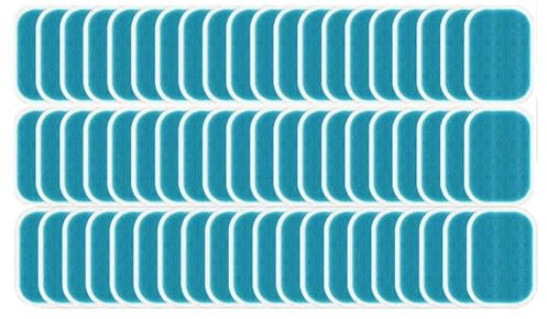 Boddceto 60 Stück Gelpads Zur Bauchmuskelstimulation, Gelpads für Muskeltoner, Bauchmuskeltrainer, EMS, Arm-, Bein- und Taillentrainingsgerät