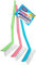 Kitchen Dish Brush - Plastic Washing up Brushes with Long Handle and Non-Scratch Durable Bristles, Built-in Scraper, Scrubbing Brush for Dish, Pans, Pots, Scrubber Cleaning (3 pack)