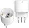 V-TAC 2x Adattatore da Schuko a Spina 16A - 2 Pezzi - Presa Singola 10A 2P+T Bipasso/Schuko e Spina Italiana 16A - di Corrente per Casa, Ufficio, Negozio, Azienda