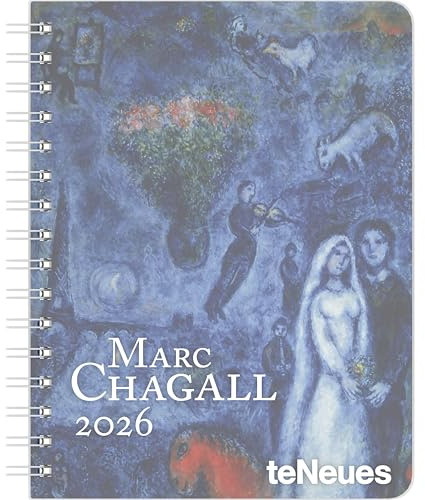 teNeues - Marc Chagall Diary 2026 – Buchkalender 17x22 cm | Wochenkalender Deluxe mit poetischen Meisterwerken für Chagall-Fans & Kunstliebhaber: Diary