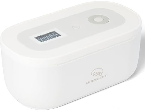 Mindsight Timed Lock Box | Unplug from Phones, Video Games, Social Media, Snacks & Cravings | 3 Modes based on Willpower | Easy to Use | Out of Sight ~ Out of Mind | Boost Your Mental Wellness