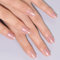MOTIBACK Press on Nails Short Square - 24Pcs Glossy Gel False Nails, Acrylic Full Cover Stick on Nails for Women (Nude Pink)