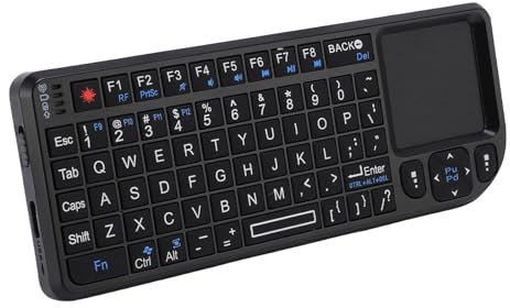 Clavier de pavé Tactile, Clavier sans Fil 2,4 GHz USB Rechargeable avec rétro-éclairé, 69 Touches de Petits Claviers Portables pour PC pour PS pour Android pour Linux