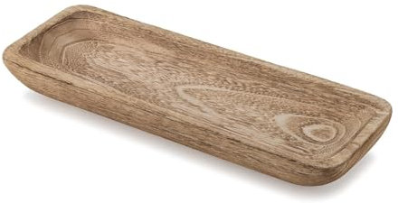 Wood Bowls Decorative, 16.1x5.8 Inch Vintage Wooden Dough Bowl for Farmhouse, Restaurant