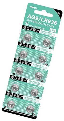 1 feuille de piles bouton LR936/AG9 - Solution d'alimentation stable pour jouets à distance, calculatrices, montres et petits appareils électroniques