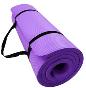 Yogamatte Gymnastikmatte Fitnessmatte Rutschfest Mit Tragegurt Sportmatte für Pilates Workout Training (Lila)