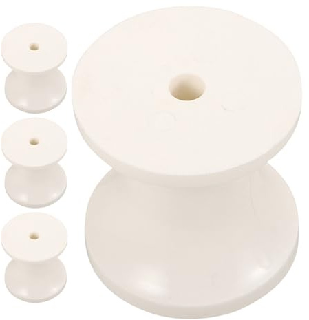 GANAZONO 4pcs Rouleaux de Remorque de Bateau en Plastique Blanc, Capacité de Charge Élevée, Installation Rapide, Accessoires pour Environnements Côtiers