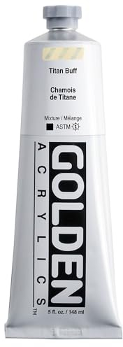 Golden Artist Colors - Acrílico: 150ml. (Carga Espesa) Titanio Buff I