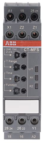 ABB Zeitrelais, DIN-Schienen, 0.05 s → 300h, 24 → 240V ac/dc, 2 Kont. Multifunktion, 2-poliger Wechsler