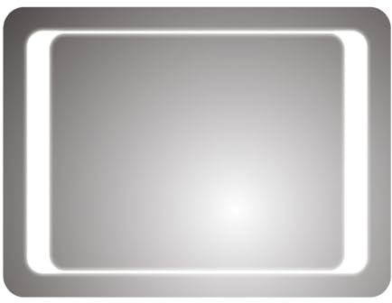 iBathUK Nova LED Bathroom Mirror Soft Rectangular Frameless Mirror with Motion Sensor and Demister Bright Light Up Design IP44 Wall Mounted for Everyday Clarity 500x700mm