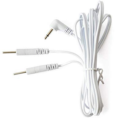 KONMED 1 Pair Tens Electrode Lead Wires Jack 2.5mm Plug 2.0mm Pin Connection