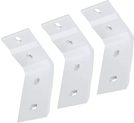 paramondo Deckenhalterung für Kassettenmarkise Line Markise Deckenmontage Halterung Kombihalterung, Zubehör, 3er Set, Weiß