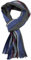 Rotfuchs Strickschal Herrenschal Unisex Wolle gestreift multi mehrfarbig (blau grau)