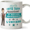MUGFFINS (Taza en francés) Profesor Tazas Originales de café y Desayuno para obreros Profesionales. Esta Copa Pertenece al Mejor Maestro del Universo. Cerámica 350 ml