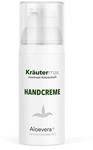 Kräutermax. Aloe Vera Handcreme Hand und Nagelcreme Ohne Parabene, 50 ml