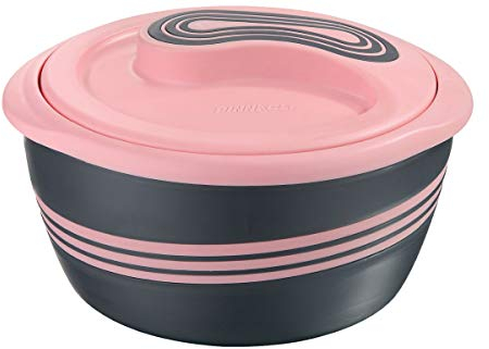 Pinnacle Servierschüssel für Salat/Suppe – Thermoschüssel mit Deckel – tolle Schüssel für Urlaub, Abendessen und Party (3,6 qt, Rosa)
