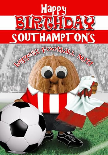Southampton FC Birthday Card - Football Nut - Optional Personalised XL Badge/Quality WRAP - Posted Same Day - Full Colour Inside