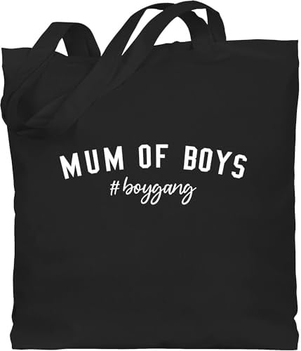 Shirtracer - Baumwolltasche - Mama - Taschen - Mum of boys boygang weiß
