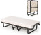 GIANTEX Gästebett klappbar, Klappbett 80x200cm Erwachsene, Reisebett inkl. Matratze aus Memory-Foam, Einzelbett 4 Rollen, klappbares Bett Lattenrosten Faltbett Metallbett Metallrahmen 120kg belastbar