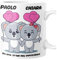 bubbleshirt Tazza SanValentino Personalizzabile Koala Chi ama crede nell'impossibile personalizzabile con nome Love Innamorati Mug 11oz idea regalo