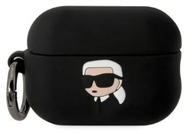 Karl Lagerfeld Silicone NFT Karl Head 3D hülle AirPods Pro 2, schwarz