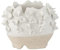 J-Line Cache-Pot Anemone Ceramique Blanc/Beige