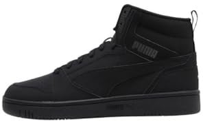 PUMA Unisex Sneakers Rebound Buck, Black-Shadow Gray, 44 EU