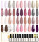 ROSALIND UV Nagellack Set 22 Pcs Shellac Set Mit Top & Base Coat 20 Farben Shellac Nagellack UV LED Soak Off Nail Polish Gel Lack Glitzer Nude Braun Lila Rosa ManiküRe Set 8ml