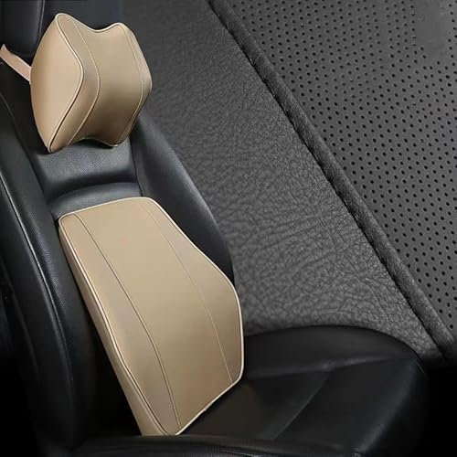 ZSNICE Lendenwirbelstütze Kissen Nackenkissen, Für Mercedes-Benz GLC AMG Sport/AMG/ML AMG,Gedächtnis Schaum Lendenkissen 3D Mesh Lendenwirbelsäule Stützkissen,B