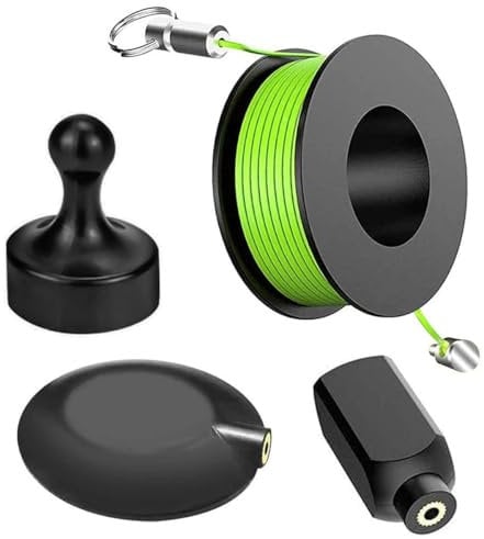 POFET Juego de extractores de Alambre magnéticos, enhebrador magnético, Extractor Wiremag, enhebrador de Tubos de Nailon, Cable para Todo Tipo de tuberías, Paredes, Suelos, techos