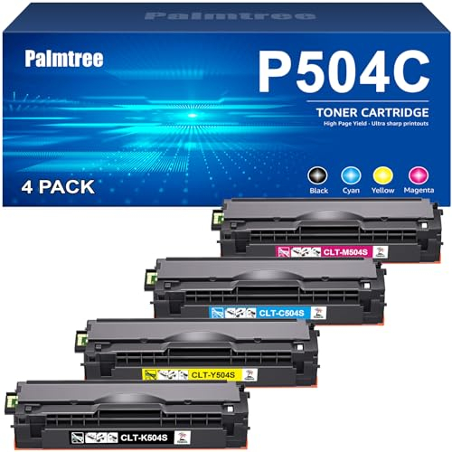 Palmtree P504C Toner Kompatible für Samsung CLT-P504C CLT K504S für Xpress C1860FW C1810W CLX-4195FW CLX-4195FN CLX-4190 CLP-415NW CLP-415N (CLT-K504S CLT-C504S CLT-M504S CLT-Y504S, 4-Pack)