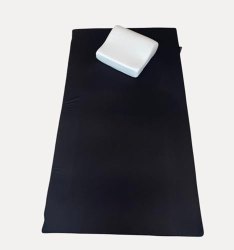 BCSHome | 2-teiliges Reise-Set Reisetopper und -Kissen | Matratzenauflage aus Viscoschaum | Nackenkissen und Topper für Unterwegs