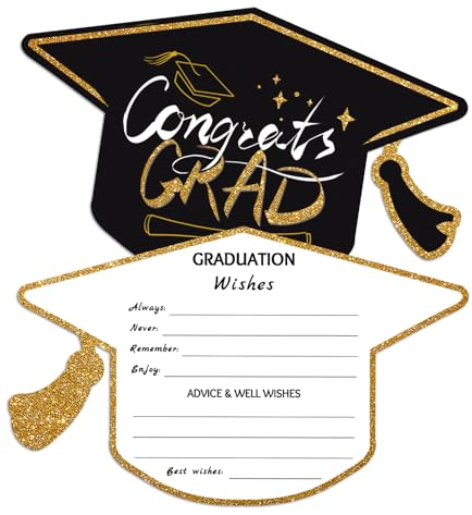 Leesgel Tarjeta de Consejos para Graduación 2024,66 Hojas Tarjetas Felicitacion para Regalo Graduacion,Decoracion Graduacion Universidad Bachillerato Primaria