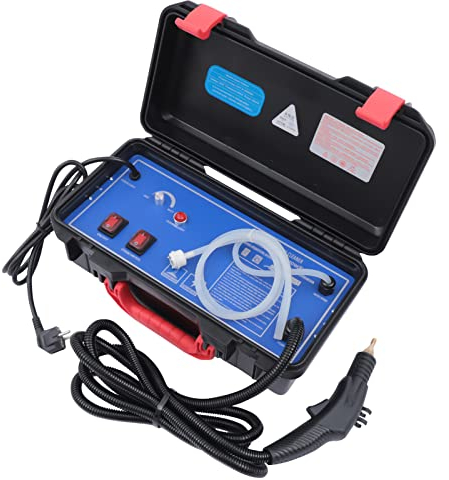 TAPMING Limpiador de vapor de mano de alta temperatura, 3000 W, 220 V, sin productos químicos, con cabezales de cepillo para muebles de cocina, baño, coche