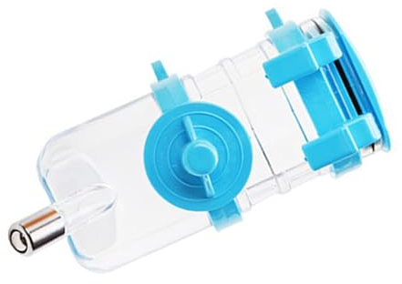 Pet Hanging Water Bottle, 350ml Dog Water Feeder Bottle One Piece Design for Small Animal for Cats (Focketygx7590yeqd-12)