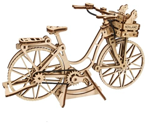 UGEARS Vélo Hollandais Puzzles 3D pour Adultes - Kits de Construction de Modèles - Puzzle en Bois Passe-Temps pour Hommes - Rompecabezas 3D Para Adultos - Kit de Modèle en Bois à Construire