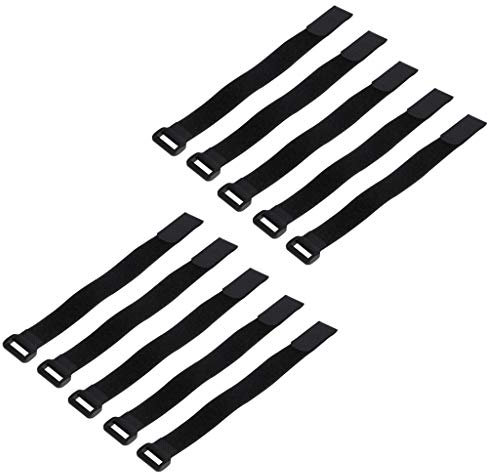 LEEINTO 10X 30x2cm Strong Tie Down Reusable Strap Antiskid Cable Straps Blue Straps FPV