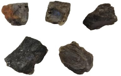 Piedra Labradorita Naturales de 20 a 30mm 5PCS, Labradorita en Bruto Protección, cristal de cuarzo natural para la fabricación de joyas (Labradorita, 5)