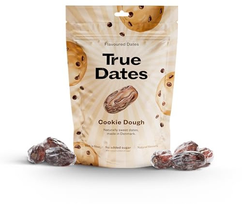 True Dates - COOKIE DOUGH | naturally flavoured sweet dates | No added sugar, Vegan, Palm Oil Free | 100 g