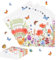 Lvefyti 100 Stück Papierservietten mit Blumen, 33x33cm Servietten Blumenmuster für Geburtstage, Partys, Hochzeiten und Feiern, Schmetterlinge Servietten, Servietten Tischdeko