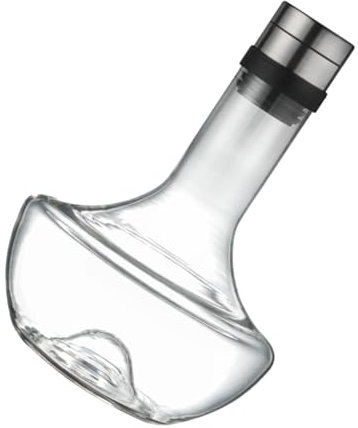 Mikinona Glas Wein Dekanter Mit Schmalen Hals Für Einfachen Griff Und Konkavem Boden Für Sicheren Stand Getränkeverteiler Für Rotwein Und Whisky