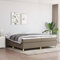 IKAYAA Lit 200 x 200 avec sommier Sommier 200x200 avec Pieds Sommier Tapissier Sommier à Lattes en Bois pour Adulte-Taupe-200 x 200 cm-35 cm